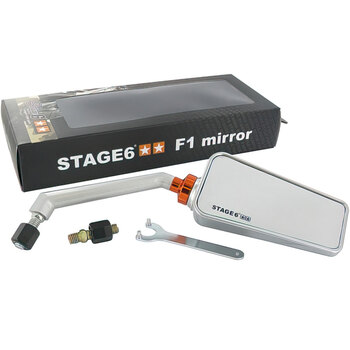 F1 MIRROR RIGHT CARBON 8MM