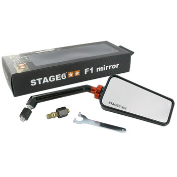F1 MIRROR RIGHT CARBON 8MM