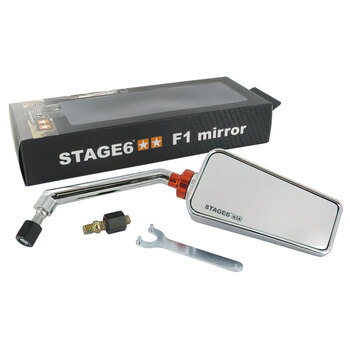 F1 MIRROR RIGHT CARBON 8MM