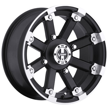 UTV WHEEL LOCK OUT 12X7 (4+3) 4/110 MATTE BLACK