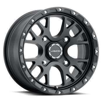 TWISTER 14X7 4/110 5+2 BLACK MILLED ACCENT LEFT