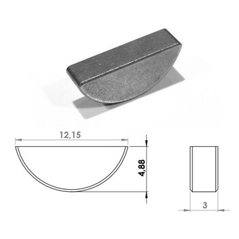 WOODRUFF KEY PIAGGIO