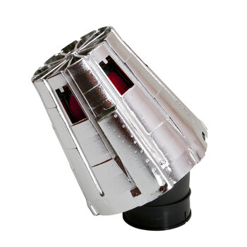 AIR F. 5E CHROME/RED STRAIGHT 38MM.