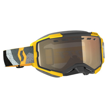 GOGGLE FURY SNOW GREY/YELLOW LS BRONZE CHROME