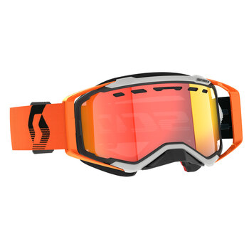 GOGGLE FURY SNOW GREY/YELLOW LS BRONZE CHROME