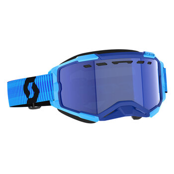 GOGGLE FURY SNOW BLACK/WHITE LS BLUE CHROME