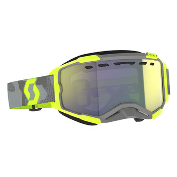 GOGGLE FURY SNOW GREY/YELLOW LS BRONZE CHROME