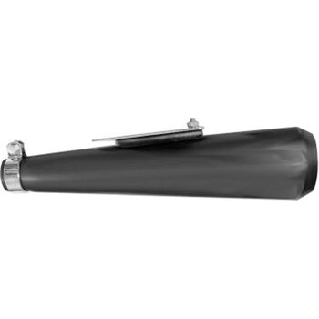 REVERSE CONE MUFFLER FLAT BK/CHROME