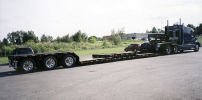 J.C. Triaxle mini deck c/w deck extension and gooseneck extension