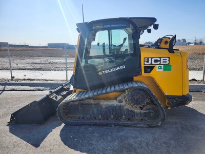 2018 JCB 3TS-8T Teleskid, Cab A/C, High Flow, 2 Speed, Smooth Ride, Air Seat, Self Level, Power Quick Attach