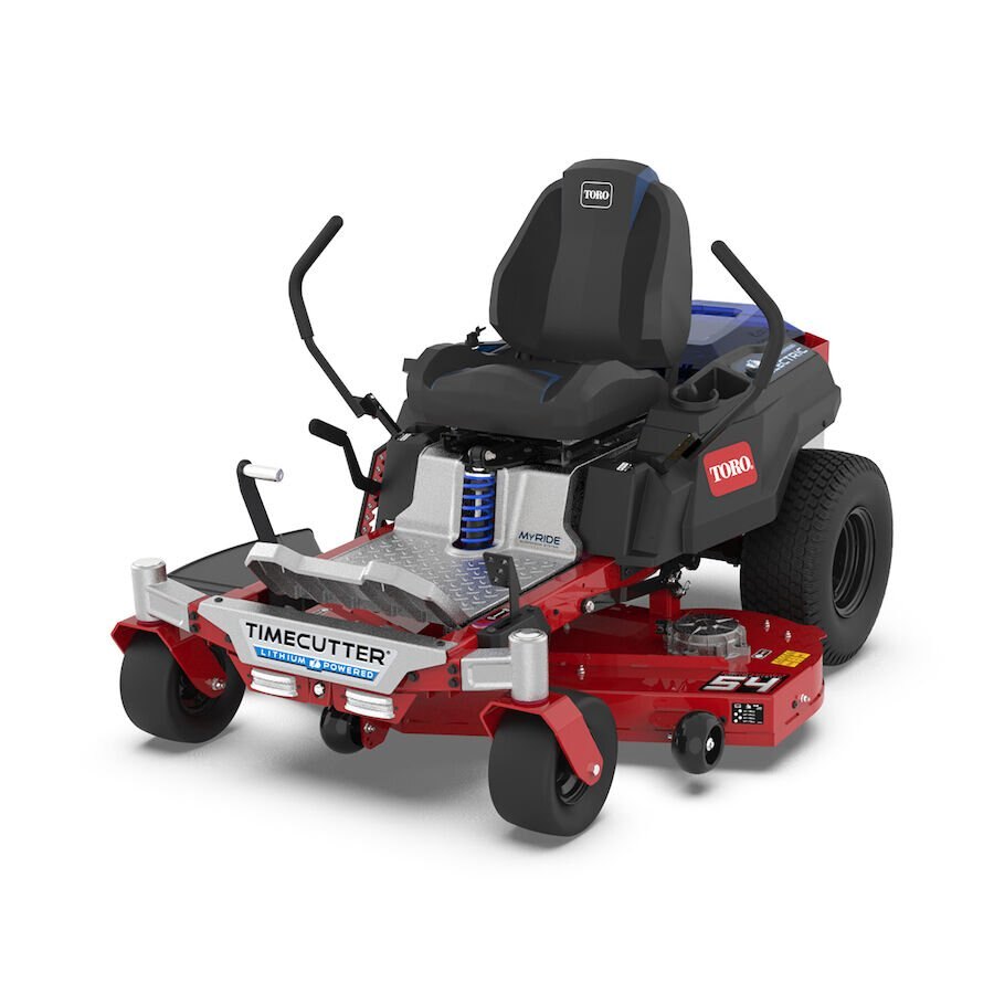 Toro 60V MAX* 54 in. (137 cm) TimeCutter® MyRIDE® Zero Turn Mower with (5) 10.0Ah & (1) 4.0Ah Batteries and Charger