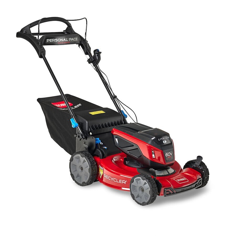 Toro 60V Max* 22 in. (56cm) Recycler® w/ Personal Pace® & SmartStow® Lawn Mower with 8.0Ah Battery