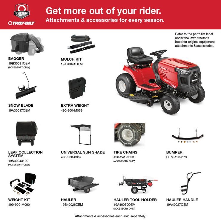 Troy Bilt Bronco™ 42 Riding Lawn Mower 13A878BSA23