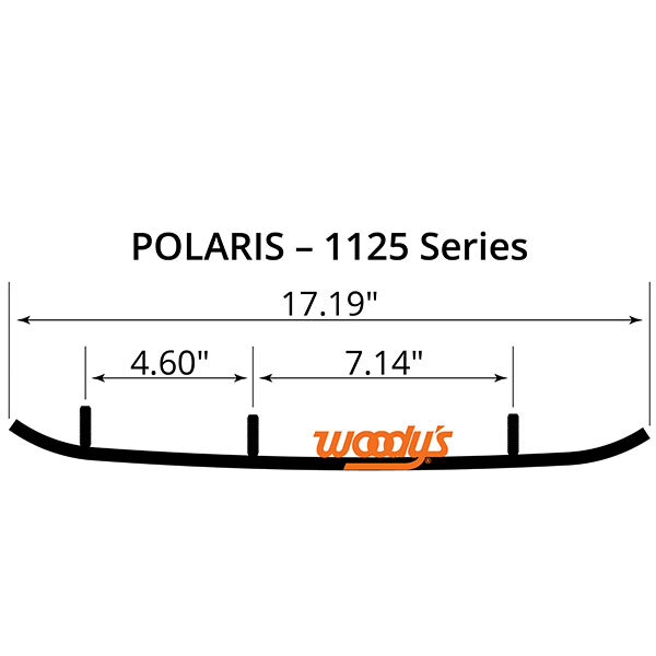 WOODY'S FLAT TOP EXTENDER TRAIL III 4" CARBIDE RUNNER (EPI3 1125)