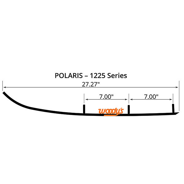 WOODY'S FLAT TOP EXTENDER TRAIL III 4" CARBIDE RUNNER (EPI3 1225)