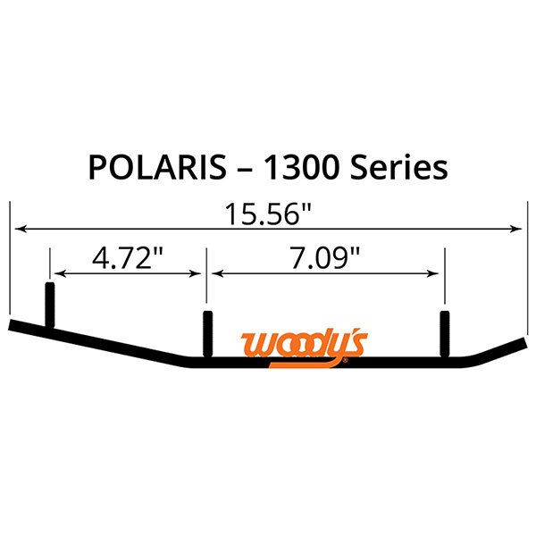 WOODY'S FLAT TOP EXTENDER TRAIL III 4" CARBIDE RUNNER (EPI3 1300)