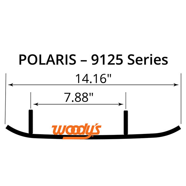 WOODY'S FLAT TOP EXTENDER TRAIL III 4" CARBIDE RUNNER (EPI3 9125)