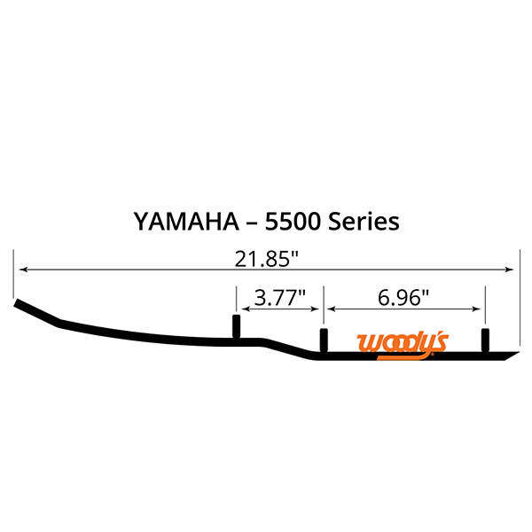 WOODY'S FLAT TOP EXTENDER TRAIL III 4" CARBIDE RUNNER (EYV3 5500)