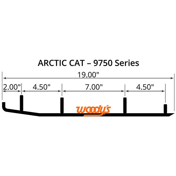 WOODY'S FLAT TOP TRAIL BLAZER 6" CARBIDE TRAIL RUNNER (TAT4 9750)