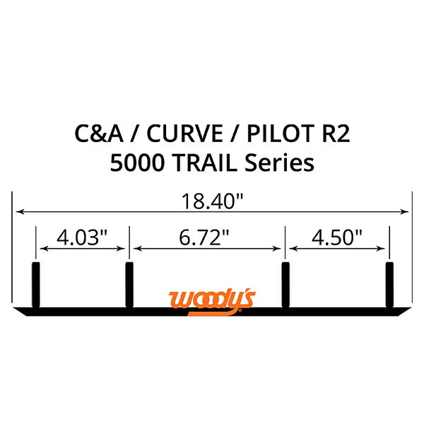 WOODY'S FLAT TOP TRAIL BLAZER 6" CARBIDE TRAIL RUNNER (TCA 5000)