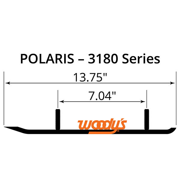 WOODY'S FLAT TOP TRAIL BLAZER 6" CARBIDE TRAIL RUNNER (TPI 3180)