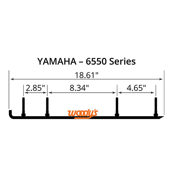 WOODY'S FLAT TOP TRAIL BLAZER 6" CARBIDE TRAIL RUNNER (TYV4 6550)