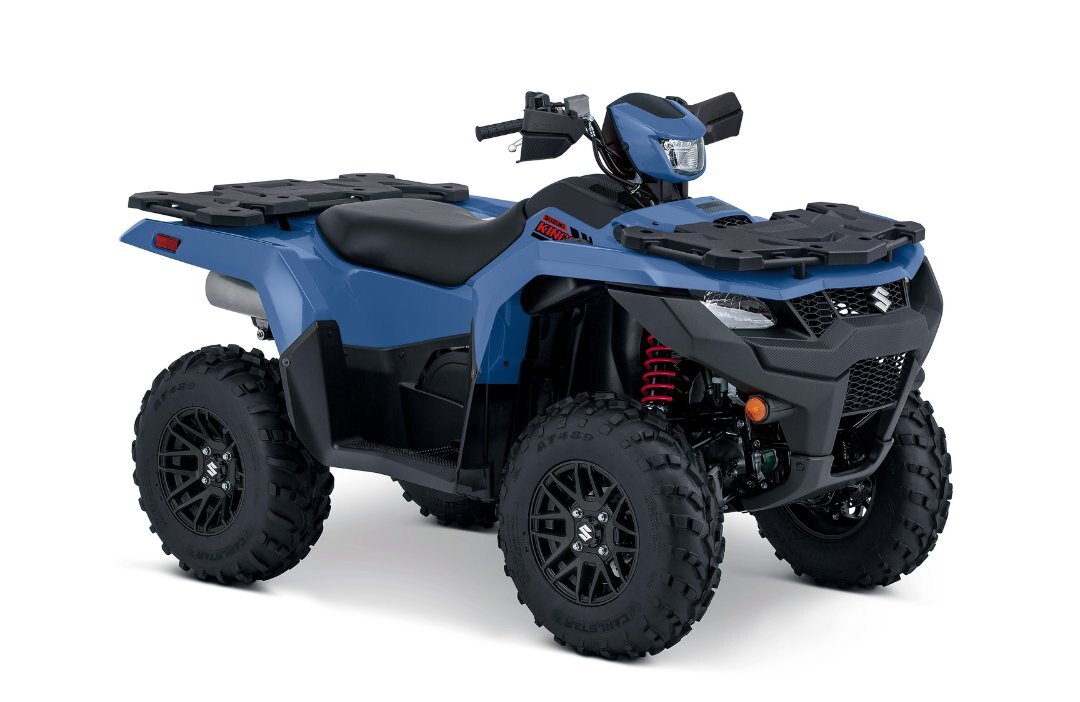 2025 Suzuki KingQuad 500XPZ Armoured Blue Grey, Mag Wheels