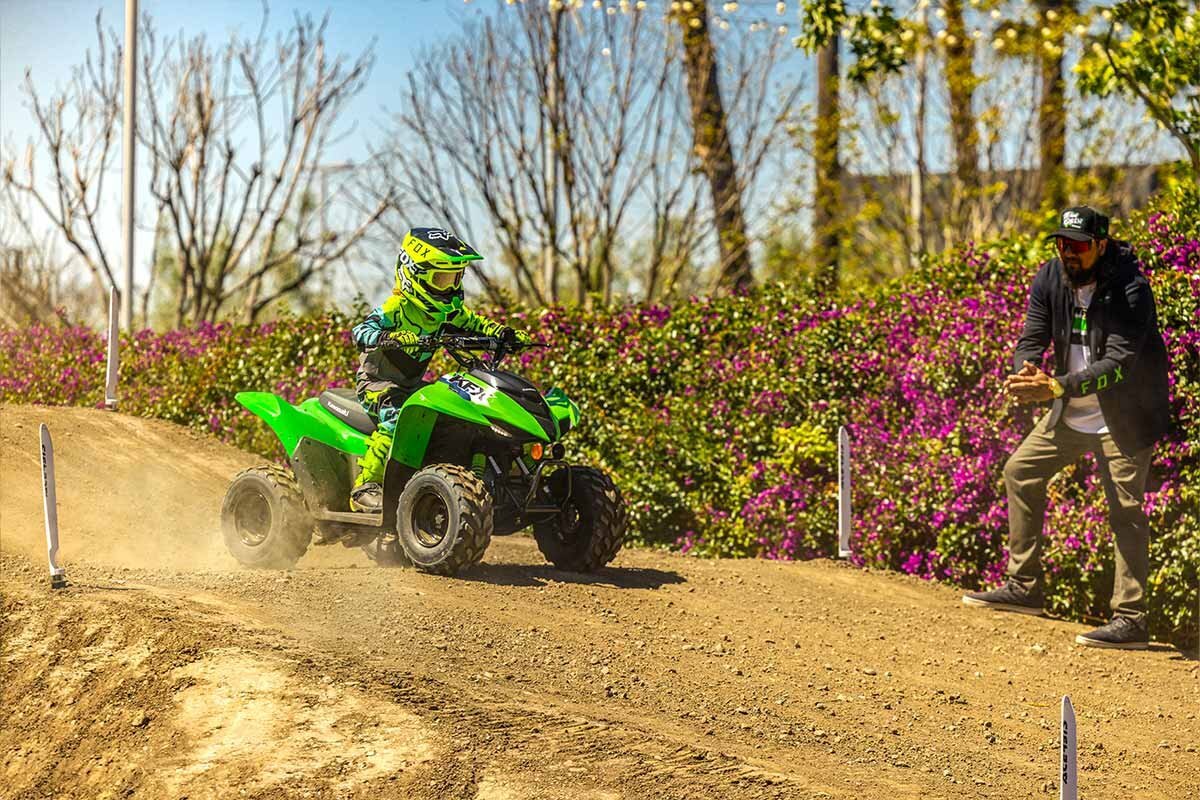 2027 Kawasaki KFX50 Bright White
