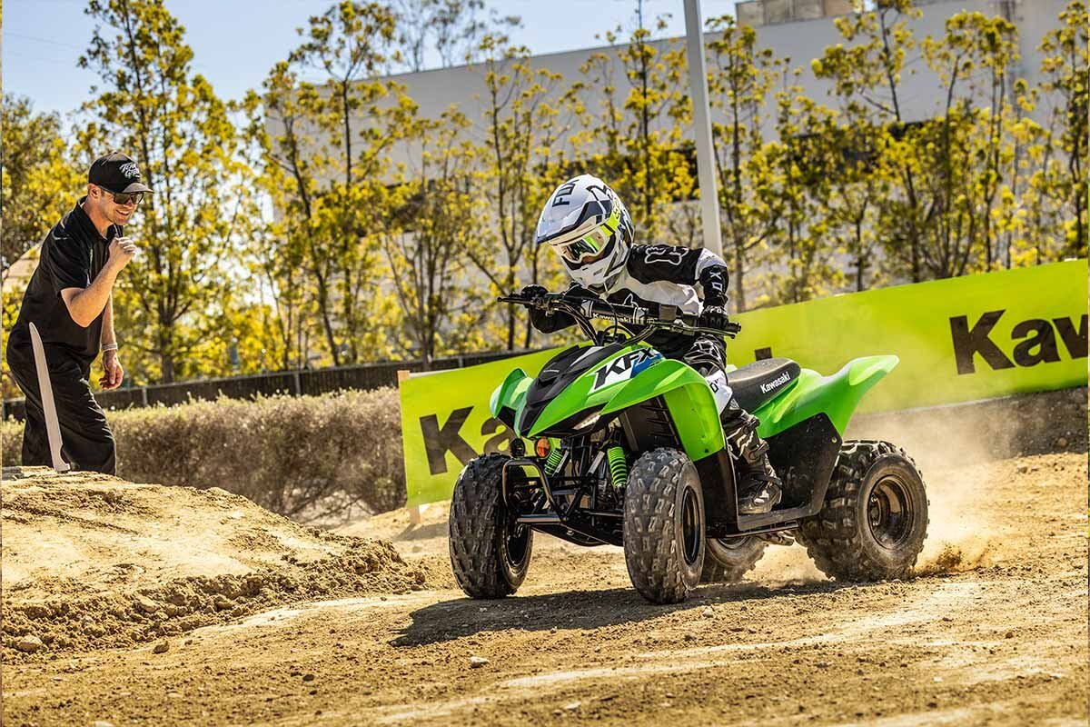 2027 Kawasaki KFX90 Bright White