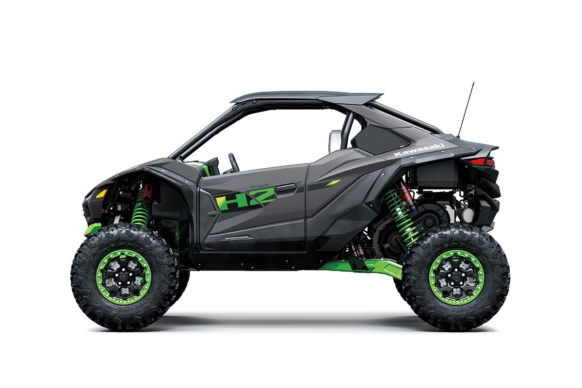 2027 Kawasaki TERYX H2 LIMITED eS Metallic Matte Graphenesteel Gray / Lime Green