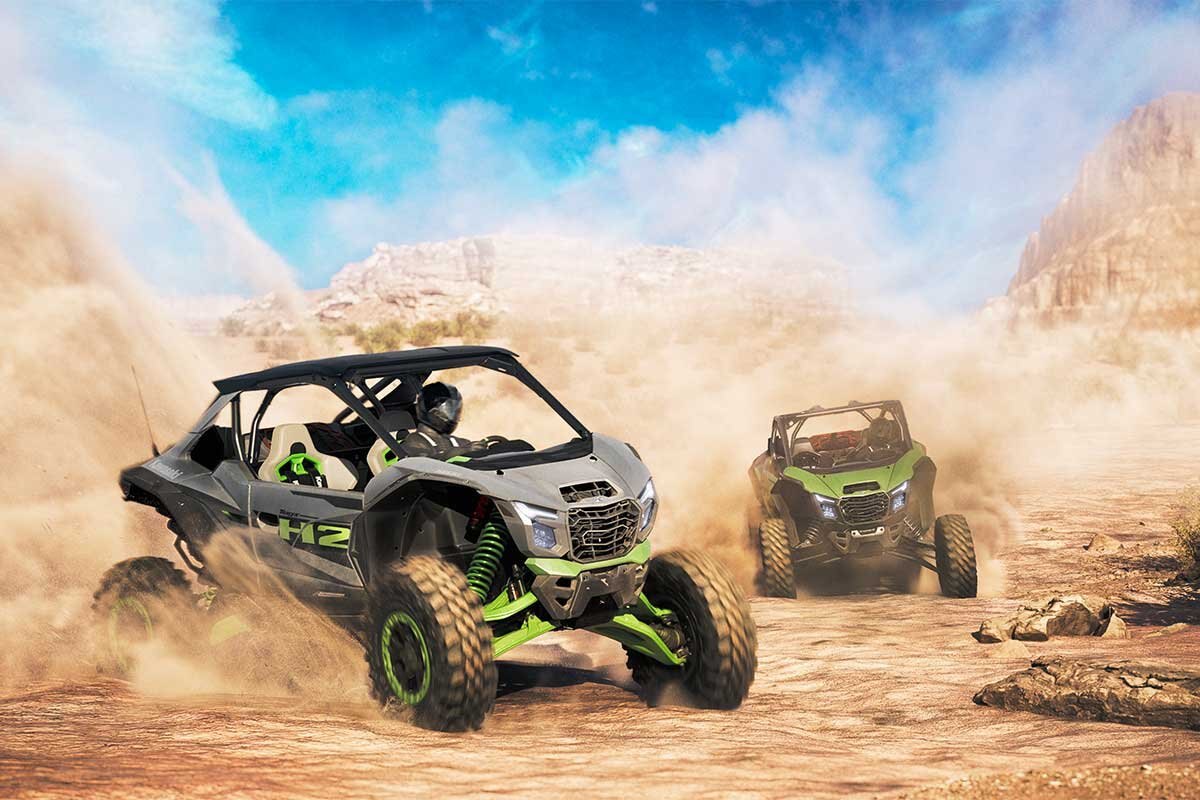 2027 Kawasaki TERYX H2 LIMITED eS Metallic Matte Graphenesteel Gray / Lime Green