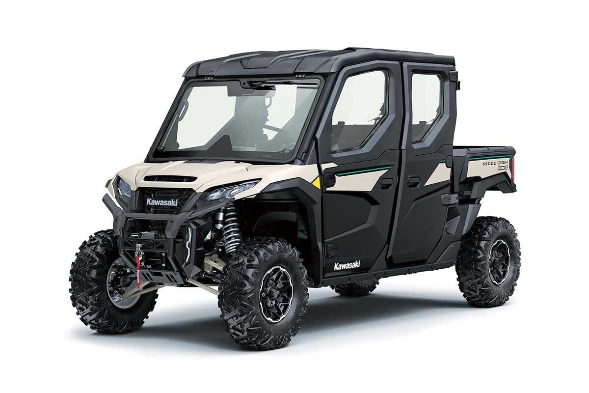 2027 Kawasaki RIDGE CREW HVAC Metallic Matte Whitish Beige / Flat Ebony
