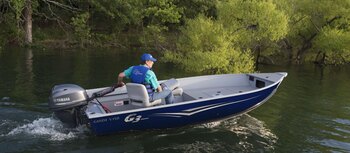 G3 GUIDE V150T equipped with F40 outboard