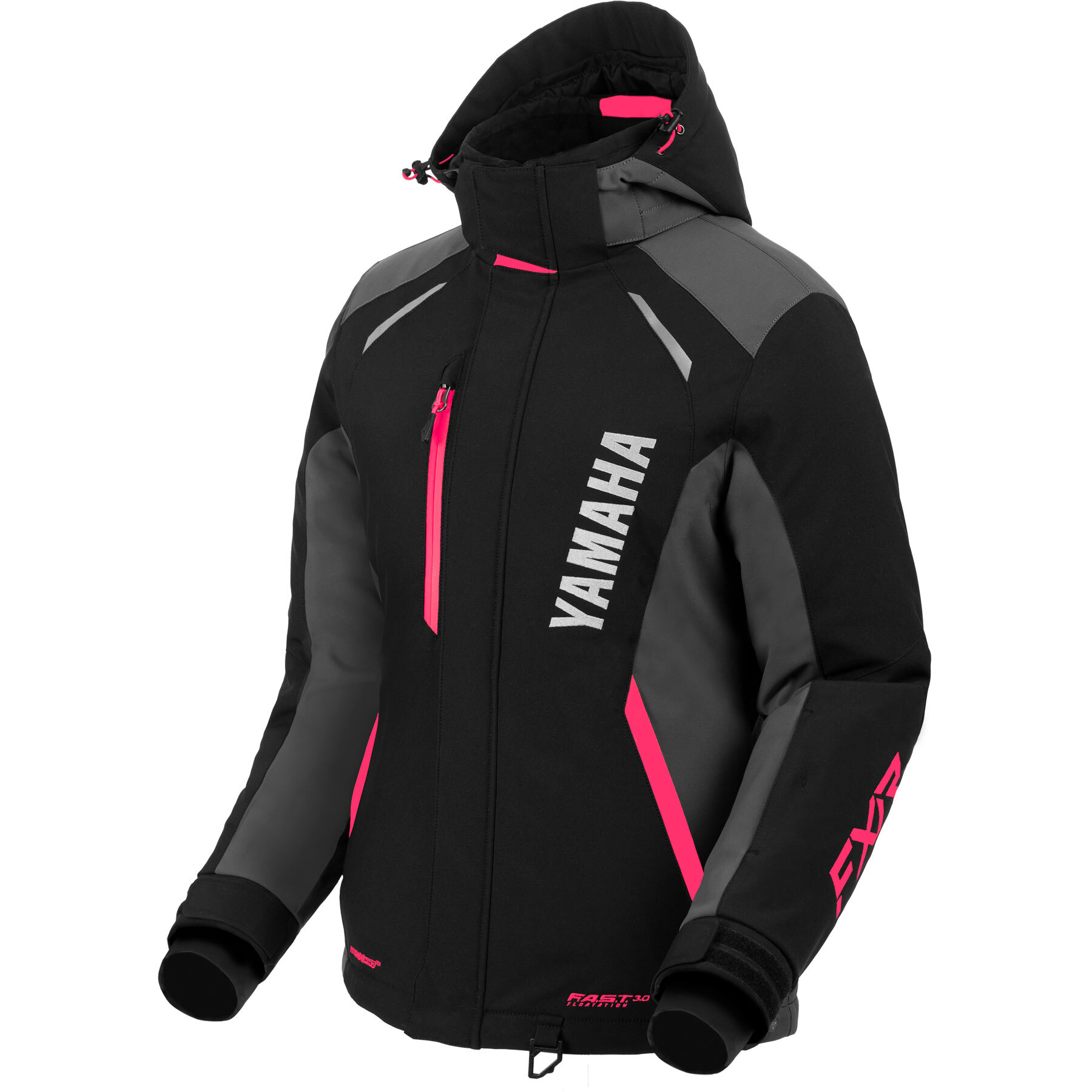 Yamaha Women's Pulse Jacket by FXR® Size 14 black/charcoal/fuchsia