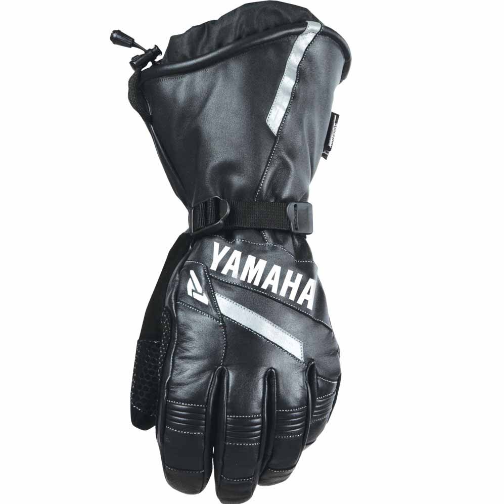 Yamaha Leather Gauntlet Gloves by FXR® Extra Small black