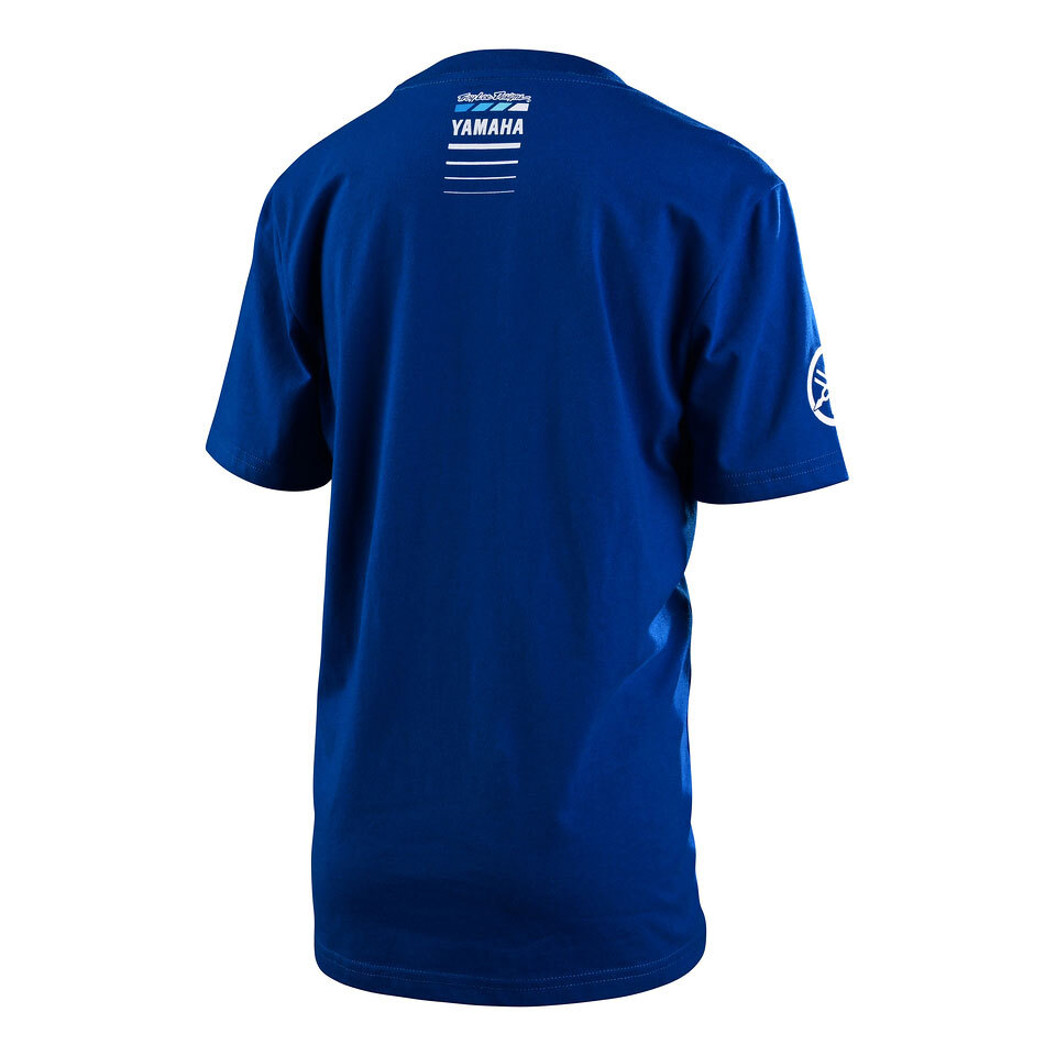 Yamaha Youth Short Sleeve Repeat T shirt by Troy Lee® Small blue