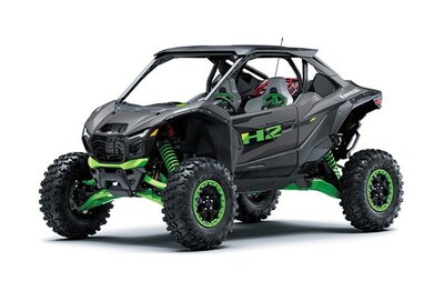 2027 Kawasaki TERYX H2 LIMITED eS Metallic Matte Graphenesteel Gray / Lime Green