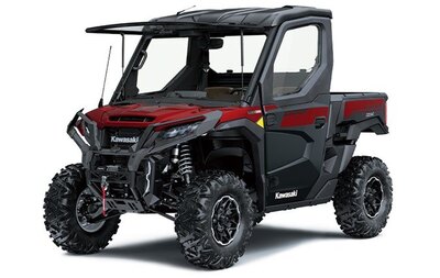 2027 Kawasaki RIDGE PLATINUM RANCH HVAC Metallic Deep Red / Ebony