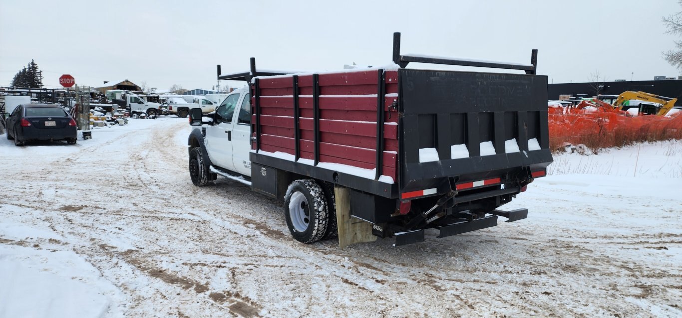 2008 Ford F 550 XLT Crew Cab Flatbed Truck