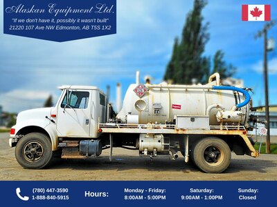 1994 International 4700 4x2 Vacuum S/A Tanker Truck with 2001 Rebel