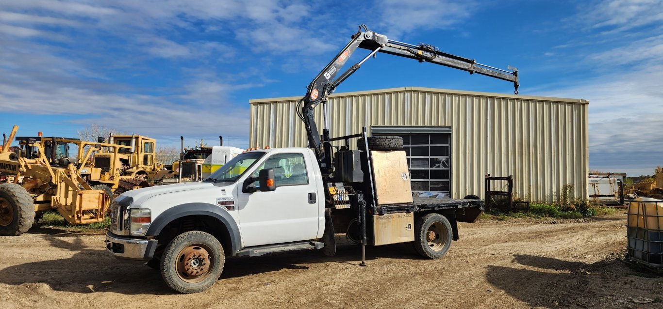 2008 Ford F550 Super Duty 4x4 Picker Deck truck