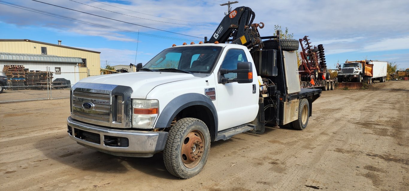 2008 Ford F550 Super Duty 4x4 Picker Deck truck
