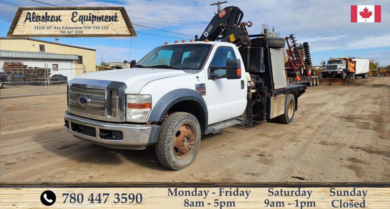 2008 Ford F550 Super Duty 4x4 Picker Deck truck