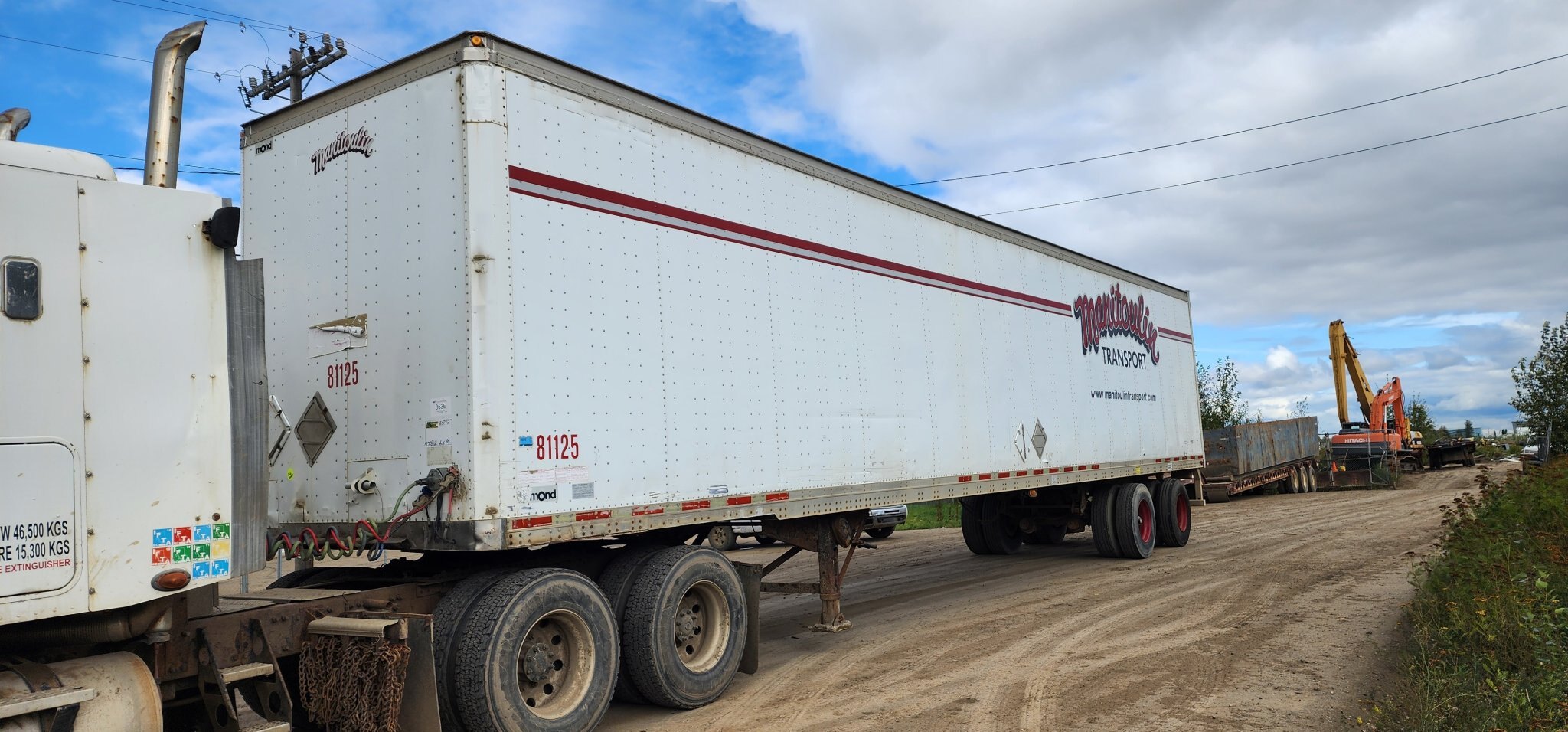 1998 Mond T/A 48ft Dry van trailer