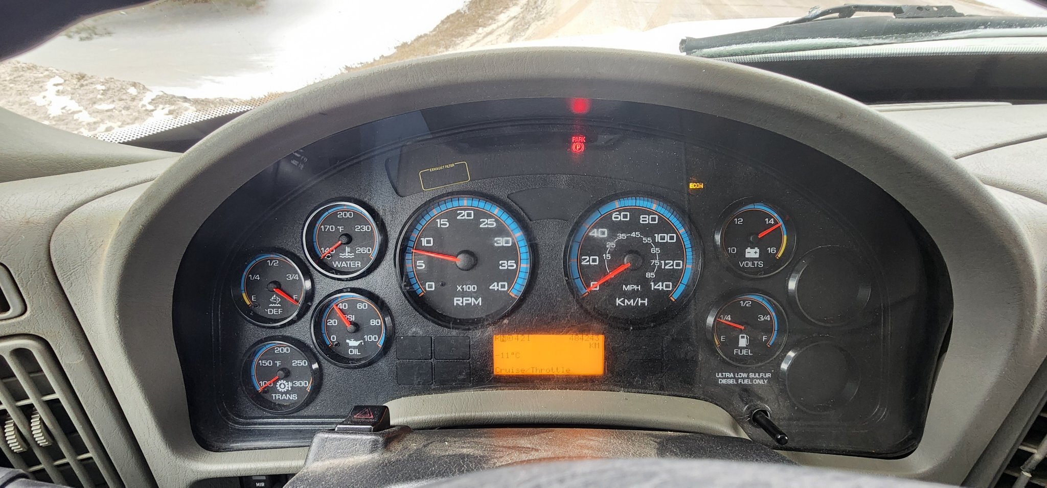 2015 International DuraStar 4300 S/A Van Body Truck