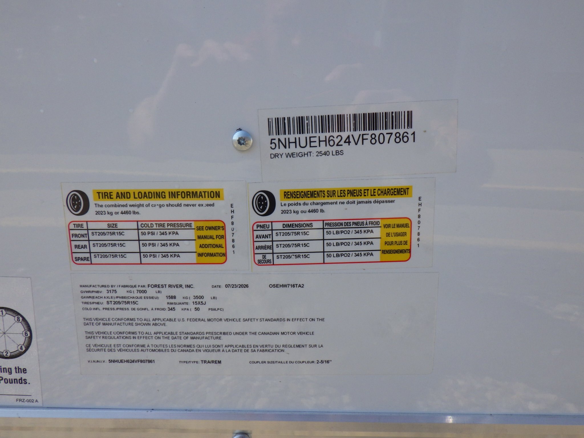 2027 Cargo Mate E Series 7 x 16 Utility #807861