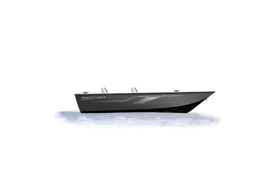 Crestliner 1750 PRO TILLER Black base Gun-Metal accent