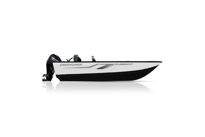 Crestliner 1650 PRO TILLER Black base White accent