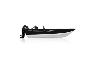 Crestliner 1650 PRO TILLER White base Black accent