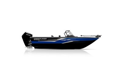 Crestliner 2250 SPORTFISH Black base True-Blue accent